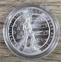 One Ounce Silver Round: 2nd Amendment