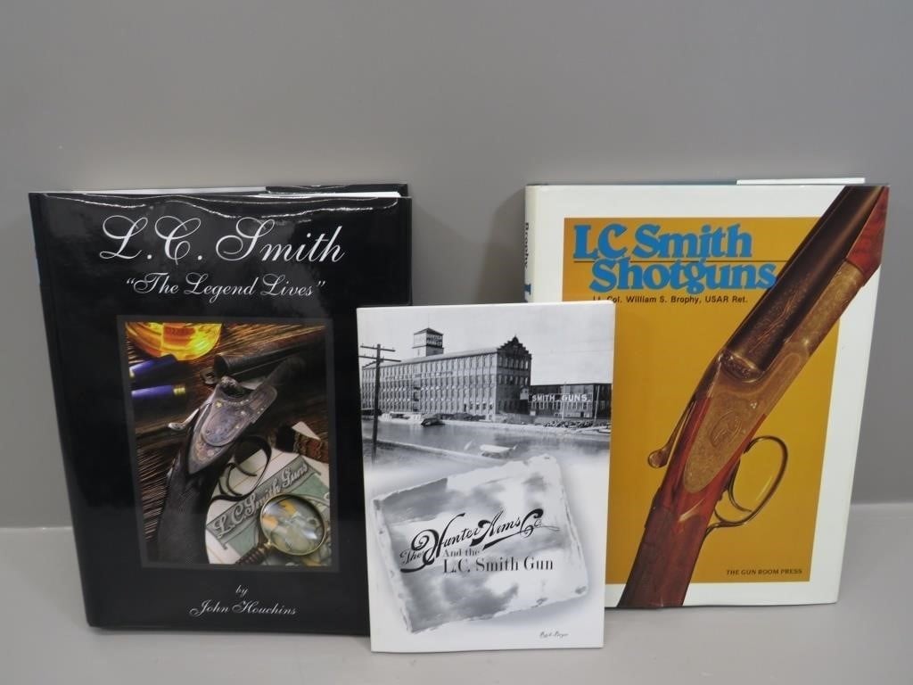 3 L.C. Smith reference books – “The Hunter Arms