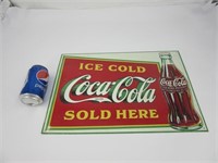 Affiche en métal Coca-Cola 1989