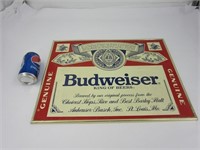 Encadrement vintage Budweiser