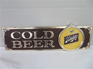 Affiche vintage Schlitz Cold Beer