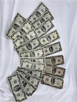 $30 - $2 Bill & $8 - Red Seal $2 Bills