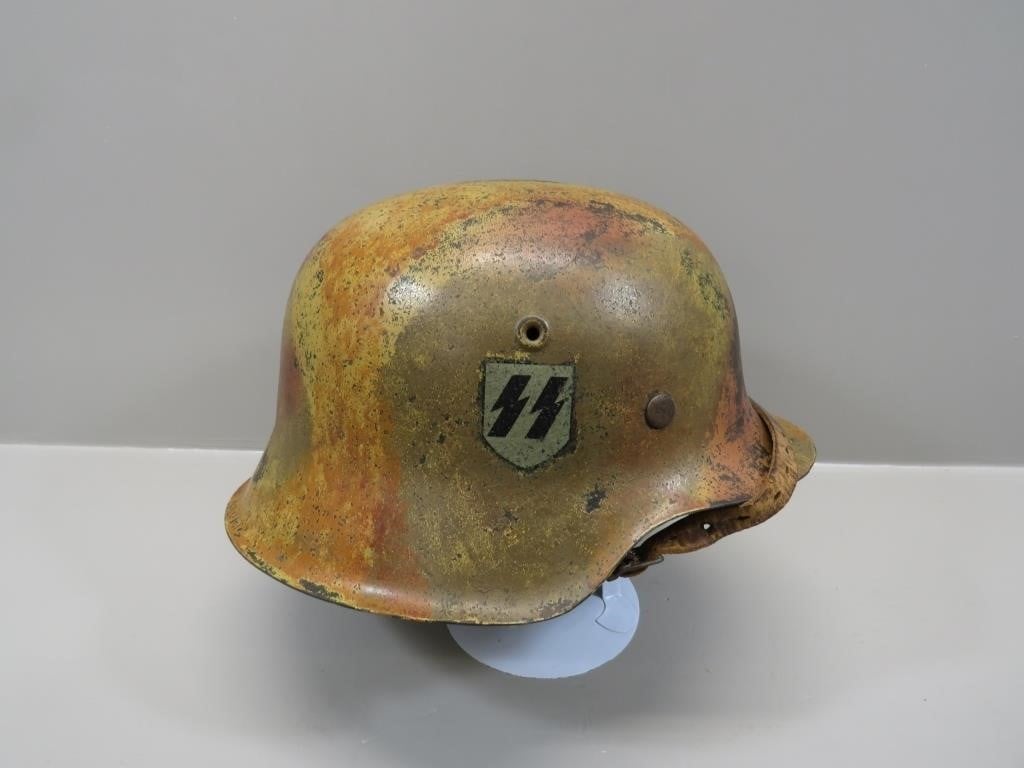 WWII German M42 SS Normandy single decal helmet –