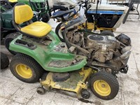 John Deere X380 48" Cut Mower (front damaged-