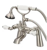 Water Creation 3-Handle Claw Foot Tub Faucet with