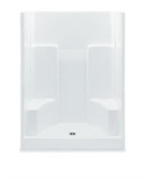 AQUATIC 1603SG-WH SHOWER WITH DUAL SEAT, CENTER