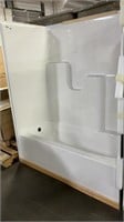 1 PIECE Bath and Shower Kit with Left Drain in