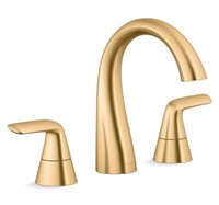 1 Avail Vibrant Brushed Moderne Brass 2-Handle