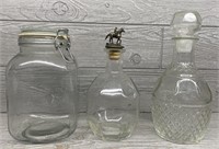 (3) Glass Jars