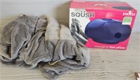 Heated Sqüsh Massaging Foot Pillow w/ Pullover