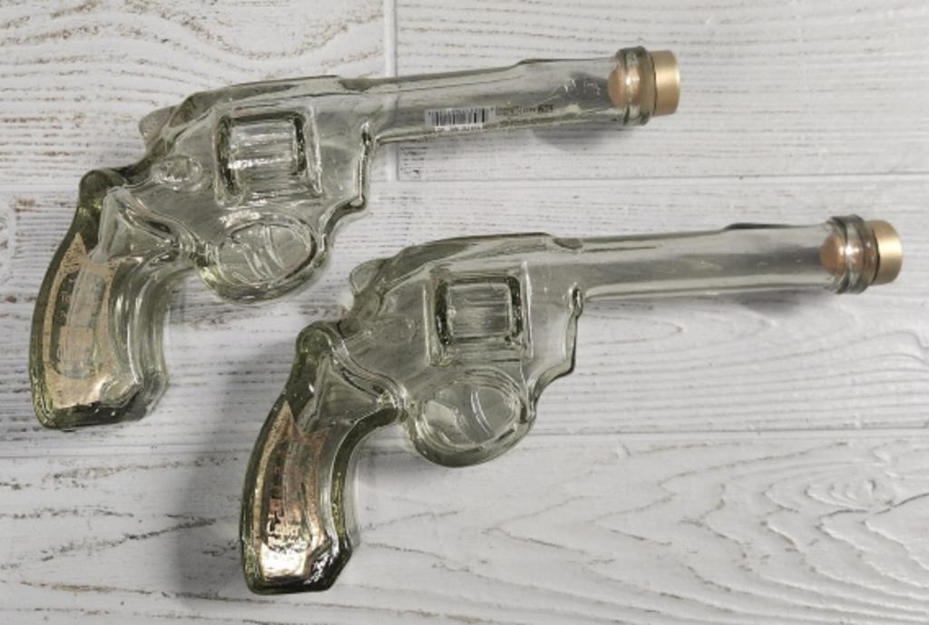 (2) Revolver Tequila Bottles