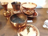Copper Lot, Vases, Bowls and mist