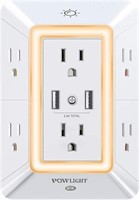 6-Outlet Multi Plug with 2 USB Ports