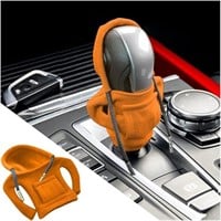 Cute Hoodie Car Gear Shift Knob Cover, Orange