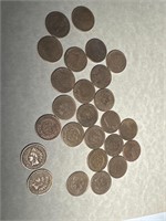 26 Indian Head Pennies
