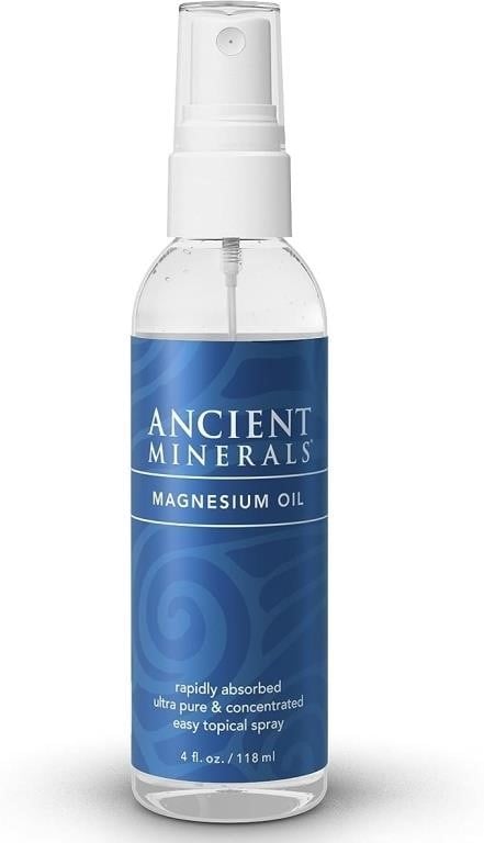Ancient Minerals Magnesium Oil (4oz)-Pack of 2