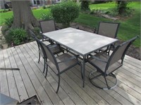 patio table w/6 chairs