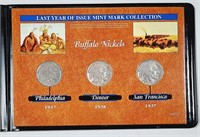 Last Year of Issue Mintmark Buffalo Nickels