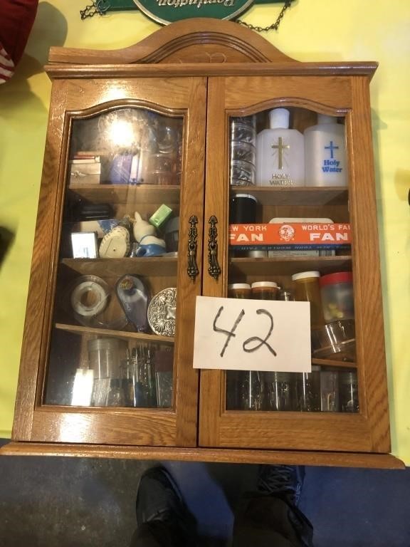 Small Cabinet With Misc. Items