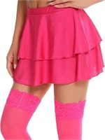 Lidogirl Women Pleated Skirt with Stockings- M