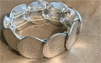 Women's Hammered Disc Bracelet