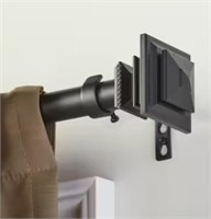 *84-120" Wall Mount Curtain Rod with Square Edges*
