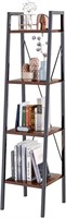 4 Tier Freestanding Ladder Shelf Bookcase*NEW*