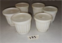 6 Tupperware Jello  Cups, Single Serve Molds
