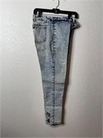 Vintage Acid Wash Femme Jeans Cutout