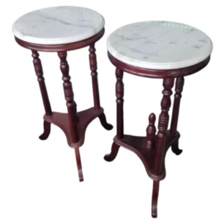 Pr Marble top tables High Price x 2