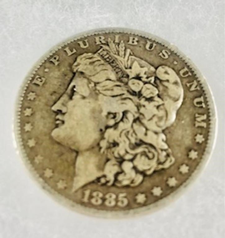 1885 Morgan Silver Dollar New Orleans mint