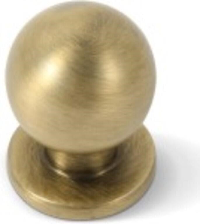 Brass Finish Kitchen Cabinet Knobs, Pack of 18