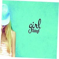 Girl Thing Teen Girl Saying Bedroom Poster Sticker