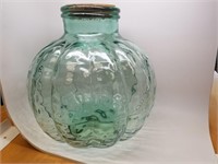 Large Glass Jar with Lid, 13" Tall, 11" Wide