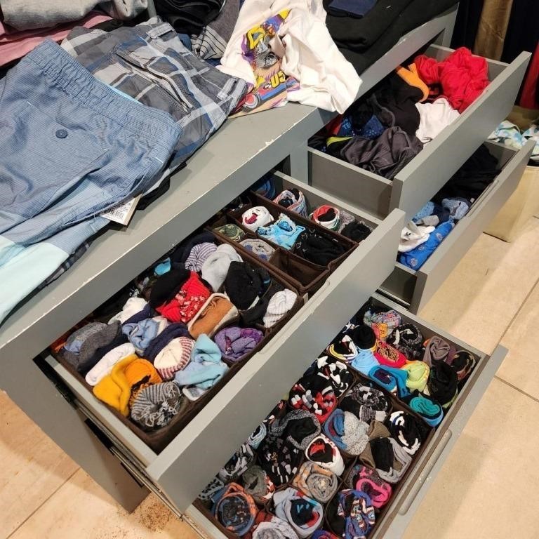 Contents of Drawers: Men's Socks & Boxers