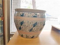 15" Diameter Ceramic Planter, 12" Deep