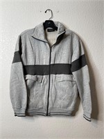Vintage Sweatshirt Fill Zip Gray