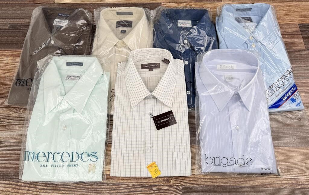 Collection of Vintage Deadstock Dress Shirts