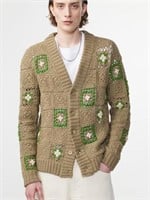 NN.07 Men's Crochet Cardigan, L