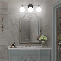 Ralbay Modern Black Bathroom Vanity Light