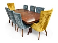 Mahogany Duncan Phyfe Dining Table & Eight Chairs.