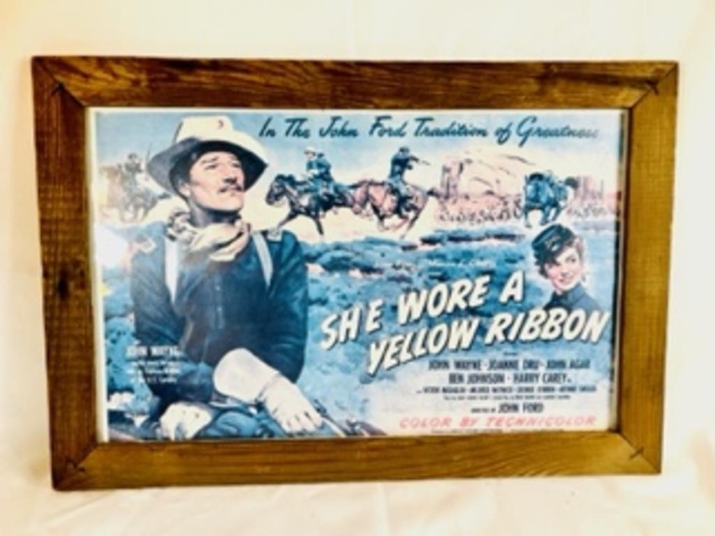 John Wayne Movie poster She Wore a Yellow Ribbon