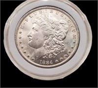 1884 Morgan Silver Dollar Brilliant New Orleans