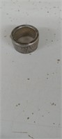 RING (8) BELIEVED TO BE MADE OUT OF COIN