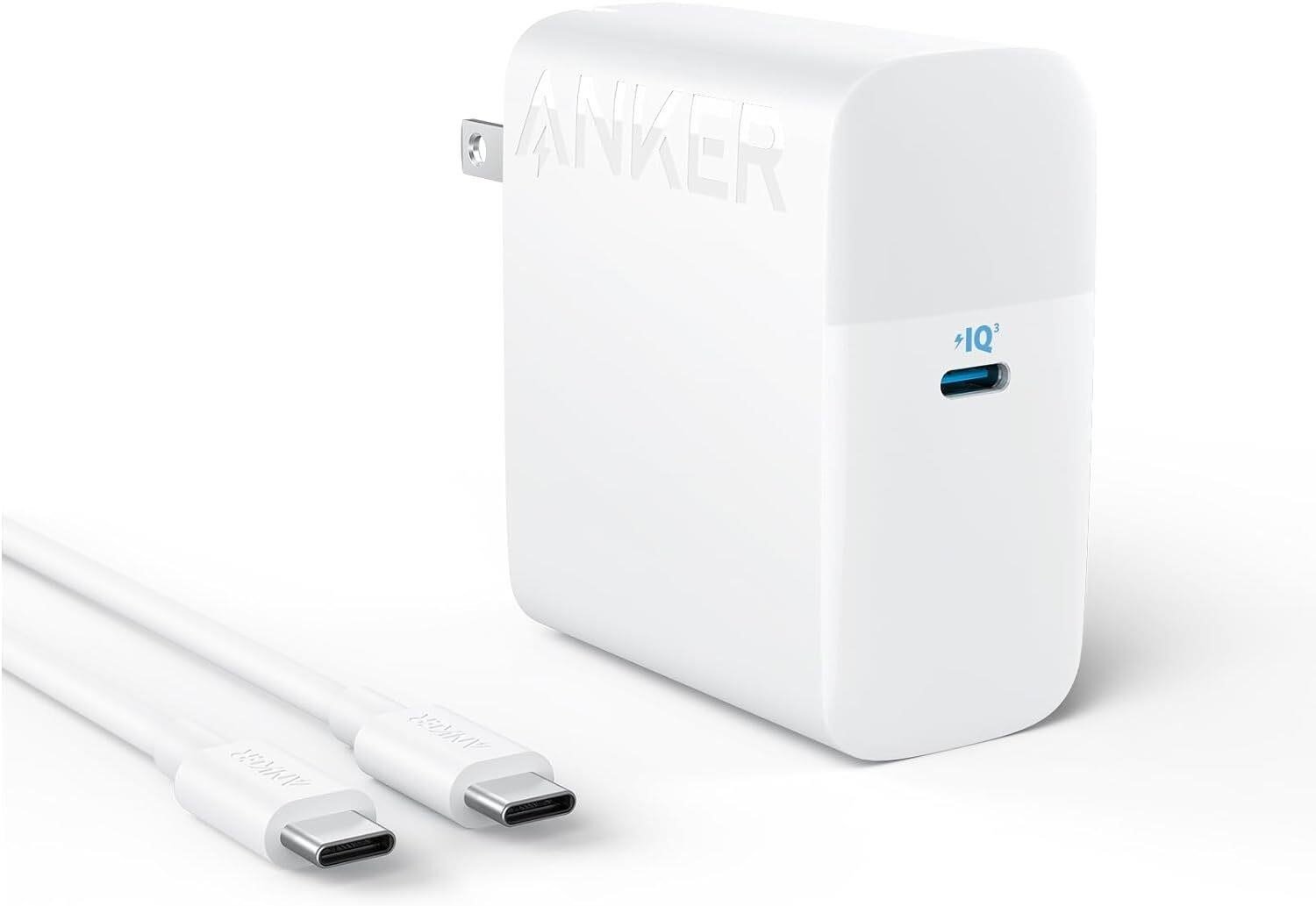Anker 100W USB C Charger  Foldable - White