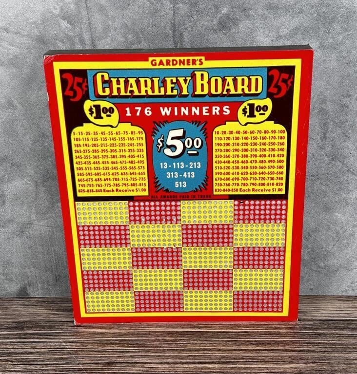 Butte Montana Punchboard Saloon Game