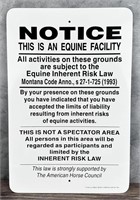 Montana Horse Arena Rodeo Grounds Sign