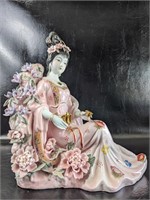 Large Porcelain Geisha Statue Sculpture -
