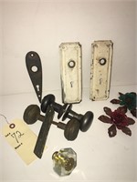 ANTIQUE DOOR HANDLES AND PLATES AND MORE