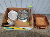 (2) Crock Pots, Wooden Kitchenware & More
